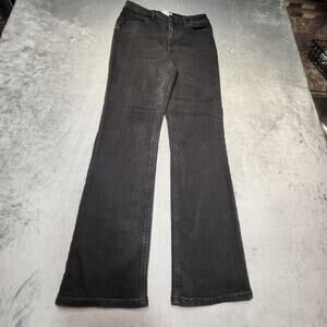 Wrangler Jeans Womens 6 Black Bootcut Slim Charcoal Wash Stretch